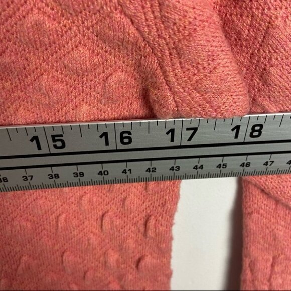 Anthropologie Field Flower Cashmere Waffle Knit Pullover Sweater Pink Boho Med - Picture 11 of 14
